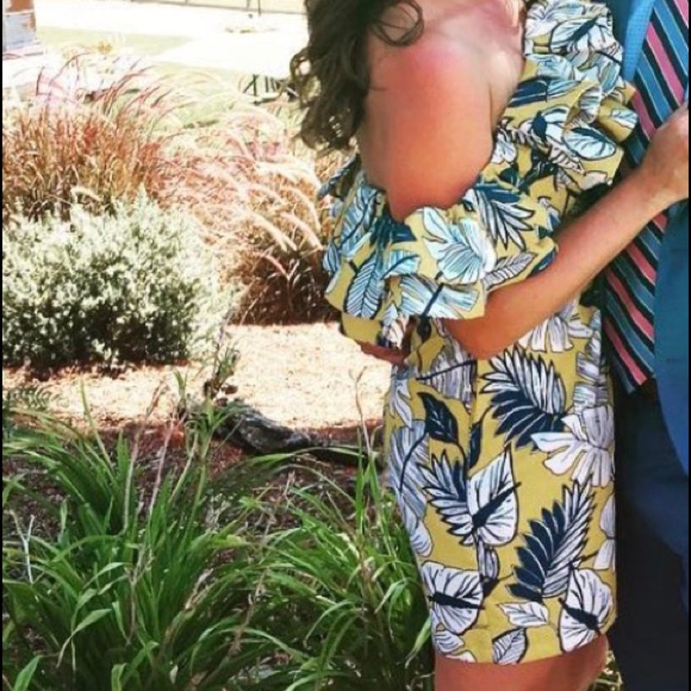 Floral Off-the-Shoulder Ruffle Dress - Picture 3 of 8